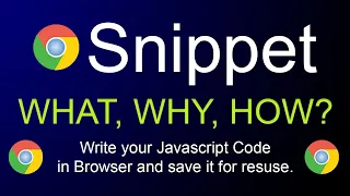 How to write and save JavaScript Code using Google Chrome Snippet