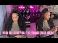 How to Curly half Quick Weave - VERY EASY