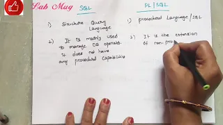 Difference between SQL and PLSQL in sql SQL in telugu