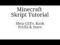 Shop Chat Prefix more Minecraft Skript Showcase Link in desc