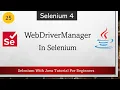 How To Use WebDriverManager In Selenium Selenium WebDriver Tutorial for Beginners