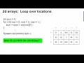 2d Array Quiz Practice