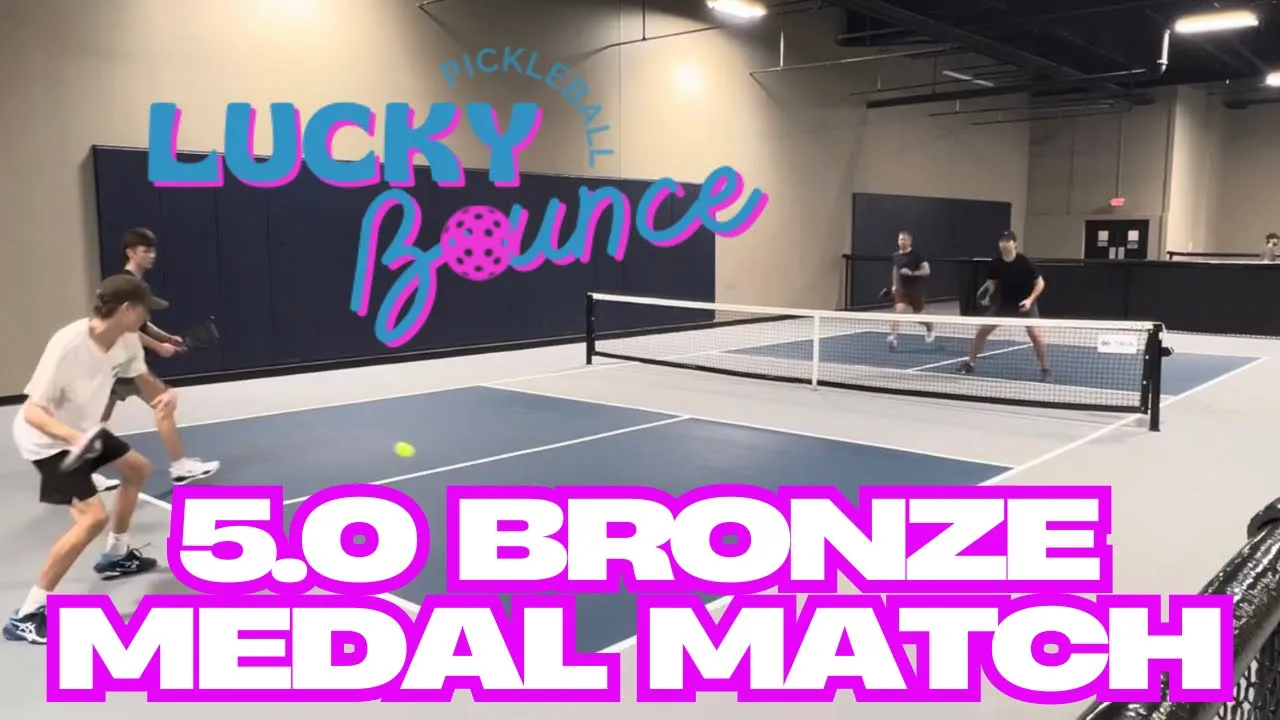 5.0 men’s ￼Bronze metal match ￼ Mega Pickleball ￼ winter classic ￼tournament ￼