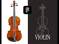 How to make Violin svg logo Figma CapCut Pipeline Proof