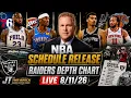 Raiders Depth Chart NBA Schedule JT The Brick Show 26