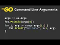 Command line arguments - Go programming language tutorial 16