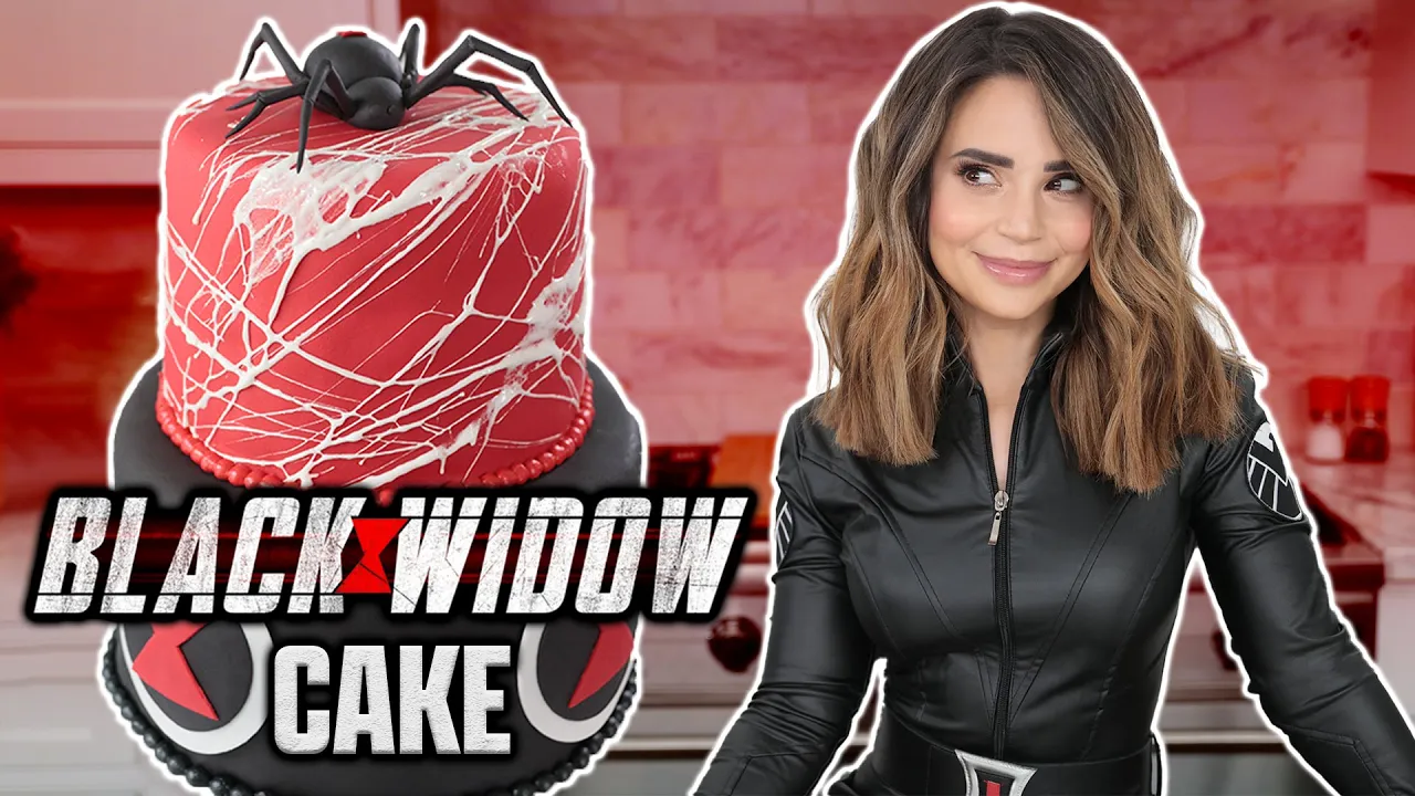 MARVEL BLACK WIDOW CAKE - NERDY NUMMIES