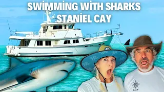 Staniel Cay Adventure: Mooring Mayhem, Swimming with Sharks & Gale-Force Potty Drama #trawlerlife