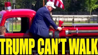 Trump Can't Walk Anymore...