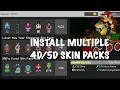 IMPORT MULTIPLE 4D-5D SKIN PACKS MINECRAFT ALL DEVICES