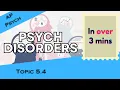 Psychological Disorders in OVER 3 mins AP Psychology Unit 5 Topic 4 5 4