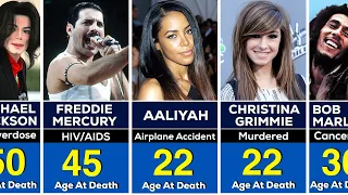 300 Famous SINGERS Died Too YOUNG Before 50 AGE