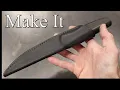 Making a leather sheath for a knife - Easy Tutorial