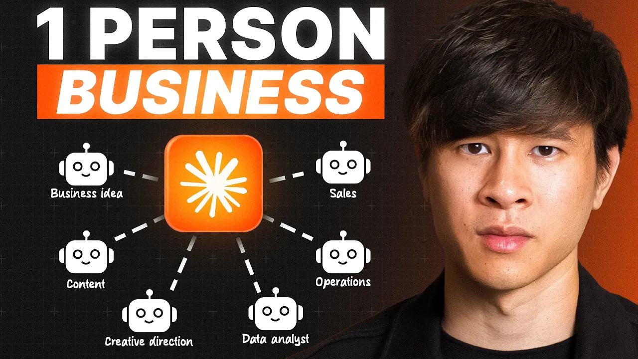 How I'd Start a 1-Person Business With Claude AI in 30 Days: video thumbnail
