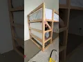 Roller blinds turned this IKEA Kura bed into the perfect secret room for my kids