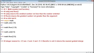 How to use ceil and floor function in python-ConciseCoder Beginners