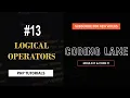 Logical Operators In PHP PHP Tutorial For Beginners - Coding Lane