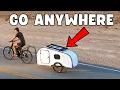 I built a camper I can pull with my BIKE