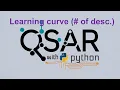 QSAR with python w5-7 learning curve with the number of descriptors