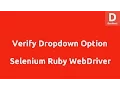 Selenium Ruby Verify Dropdown option
