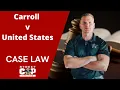 Carroll v United States Automobile Exemption 4th Amendment