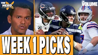 WEEK 1 PICKS: Patriots-Seahawks, 49ers-Rams, Bills-Texans, Bears-Panthers, Saints-Lions | HERD NFL