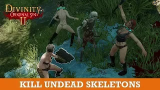 Hollow Marsh Fight with Undead Skeletons Divinity Original Sin 2