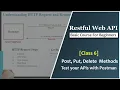 Implement POST PUT Delete Methods Test with Postman 6 Learn ASP NET Core Web API Tutorials