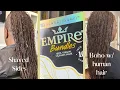 KNOTLESS BOHO BRAIDS USING EMPIRE 100 VIRGIN HUMAN HAIR SHAVED SIDES