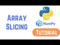 Python Numpy Tutorial For Beginners - Array Slicing