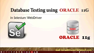 Database Testing in Selenium Webdriver Oracle 11g