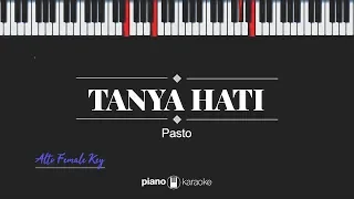 tanya hati female alto key pasto karaoke piano 