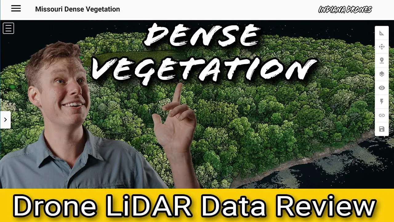 LiDAR drone Data processing and a review: Dense Vegetation
