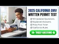 2025 California DMV Written Permit Test - 50 Questions with Explained Answers Prep Study Guide 2026