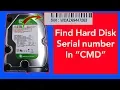 How to get hard disk serial number in cmd