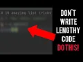 10 Amazing Python list tips that will make your coding super easy and quick