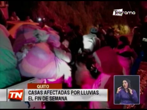 Casas afectadas por lluvias el fin de semana