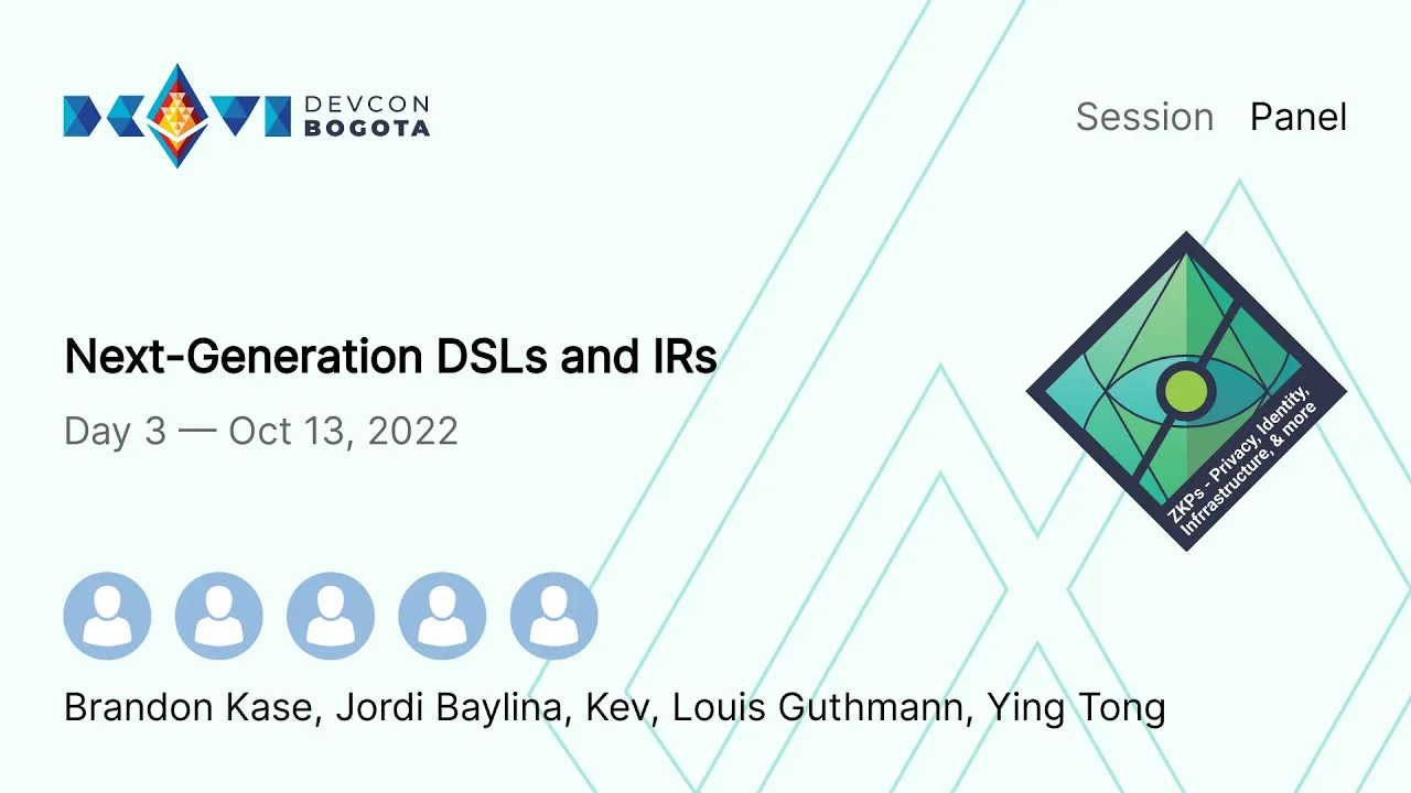Next Generation DSLs and IRs - Panel