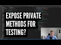 Expose Private Methods For Testing Angular Question