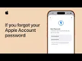 What to do if you forgot your Apple Account password Apple Support