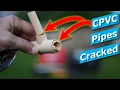 Plumbing Fail CPVC Pipe Cracked In Wall How to Fix Broken Pipes
