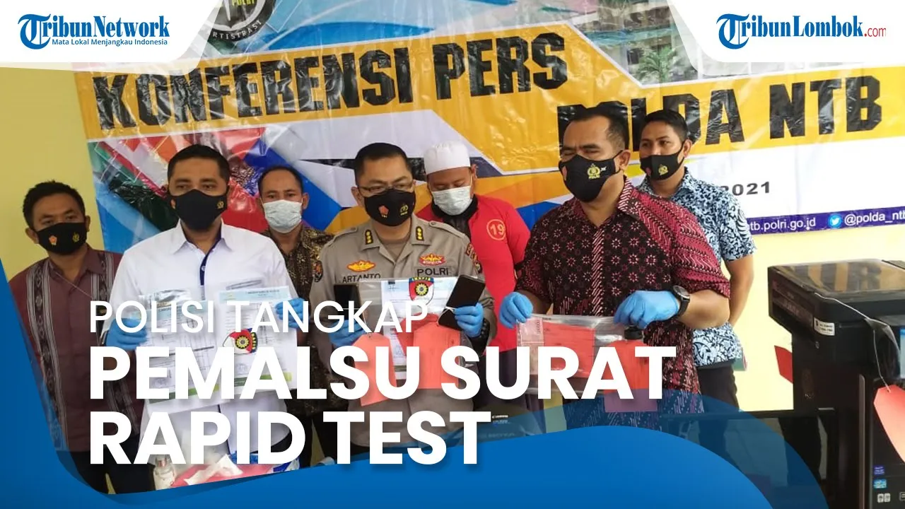 Puluhan Pengunjung Mal di Mataram Jalani Tes Rapid Antigen. 