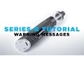 SERIES-B Tutorial - Warning Messages Explained