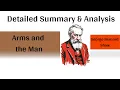 Lagu Arms and the Man by George Bernard Shaw: Detailed Summary \u0026 Analysis