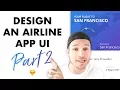 Flight Ticket App Interface Design Part 2 UI Design Tutorial