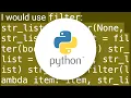 Remove empty strings from a list of strings