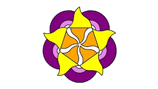 Simple Python Turtle Graphic and Code Simple Mandala 2