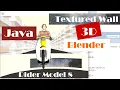 Java 3D How to Create a Textured Wall in Blender and Import It with Source Code