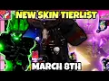 YBA INSANE NEW PKER SKIN TIERLIST MARCH 8TH