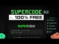 100 FREE AI Coding Agent Use GLM 5 2 DeepSeek V4 Minimax M3 Kimi K2 6 in SuperCode CLI